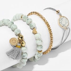 Marble Pattern Beaded Bracelets